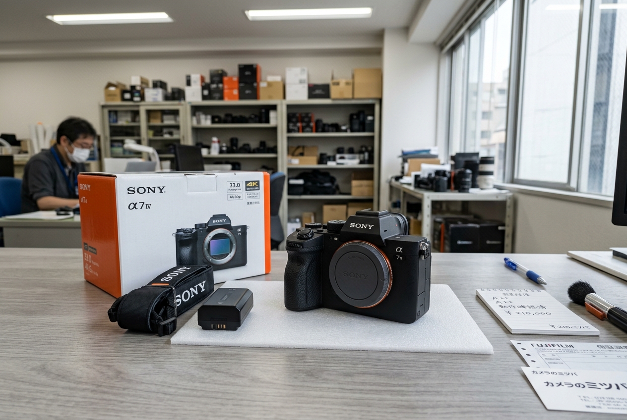宅配買取機材：Sony α7 IV & GMレンズ