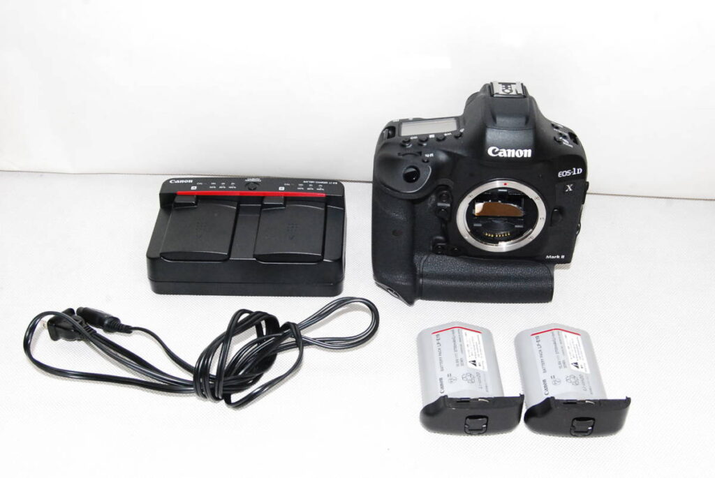 元箱や説明書は欠品も、純正バッテリー2個付属のCanon キヤノン EOS-1D X Mark Ⅱを買取しました（埼玉県所沢市）